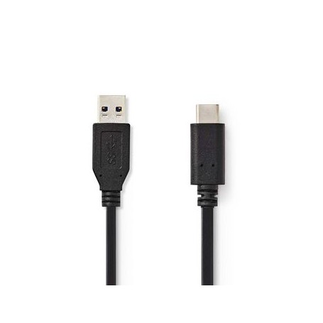 CAVO USB 3.1 (Gen2) TIPO C MASCHIO - A MASCHIO 1.0m Nero