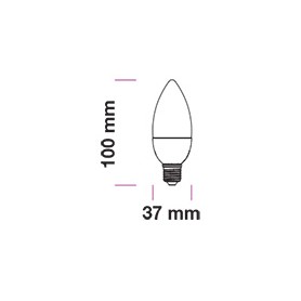 LAMPADINA LED CHIP SAMSUNG E14 4,5W CANDELA 4000K - SKU 259