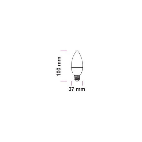 LAMPADINA LED CHIP SAMSUNG E14 4,5W CANDELA 4000K - SKU 259