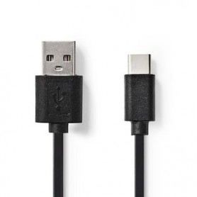 CAVO USB 2.0 TIPO C MASCHIO - A MASCHIO 1mt NERO