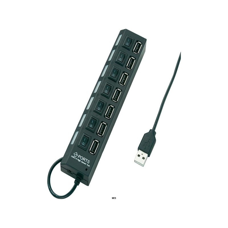 EX-1177-2S HUB USB 2.0 A 7 Porte Incl. Alimentatore 5V/4A E - Foto 3