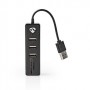 HUB USB  3 PORTE USB 2.0 LETTORE DI SCHEDE SD-MicroSD