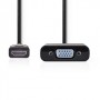 CAVO HDMI™ - VGA Femmina 15p  1080p PLACCATO NICKEL 0.20 mt