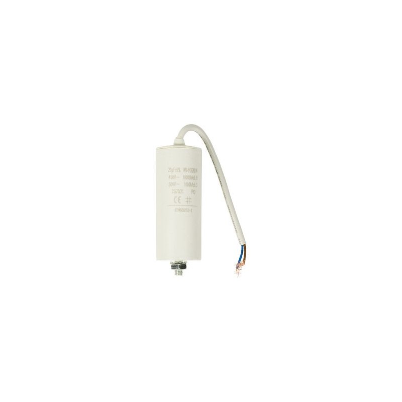 Condensatore CBB60 30uF 450V - Per Avviamento Motori, Pompe, Frigoriferi, Con Cavi
