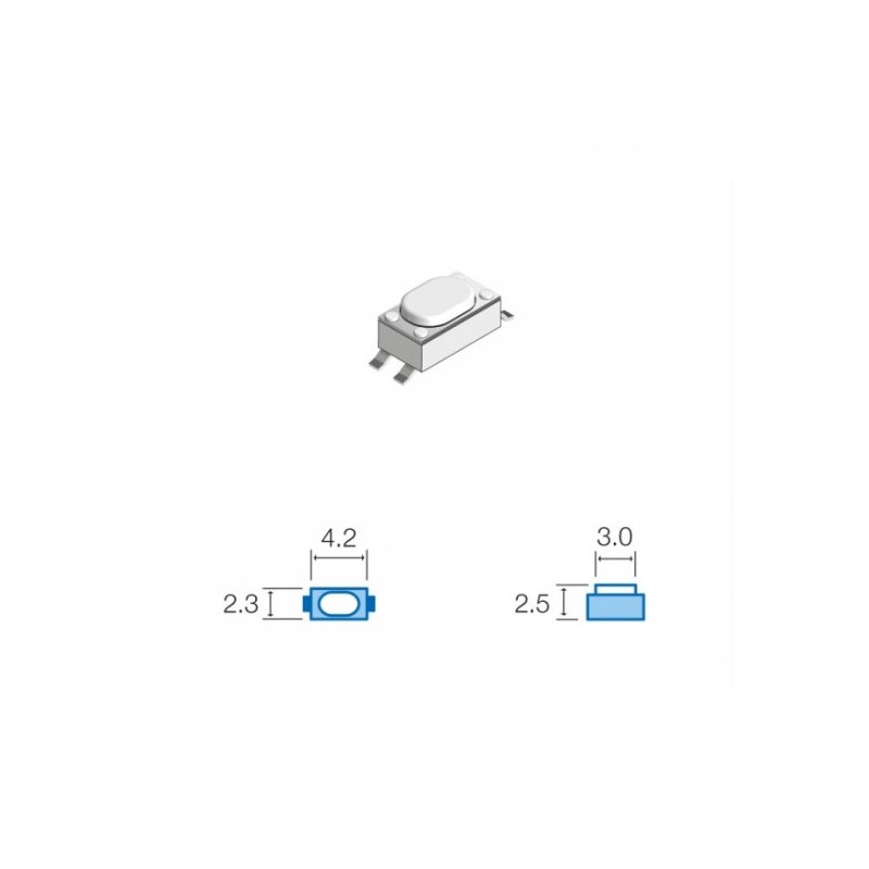Tsw035 Form.pdf TSW-035 - RACT SWITCHS SMD 2.3 x 4.2mm ALTEZZA 2.5mm