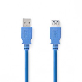 CAVO USB 3.2 GEN 1| USB-A maschio  USB-A femmina  5 Gbps  PLACCATO NICKEL | 3 mt