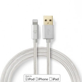 Lightning Cavo USB 2.0 Connettore Apple Lightning a 8 pin  USB-A maschio  480 Mbps  Placcato oro  2 mT