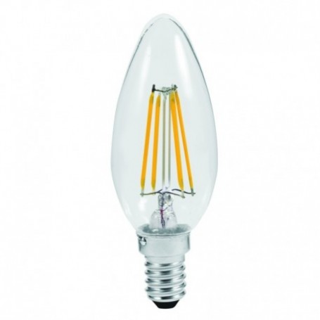 VITO Lampadina filamento LED Candela 4W E14 naturale