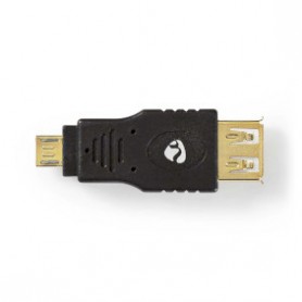 Adattatore USB Micro-B maschio  USB-A femmina 480 Mbps Placcato oro