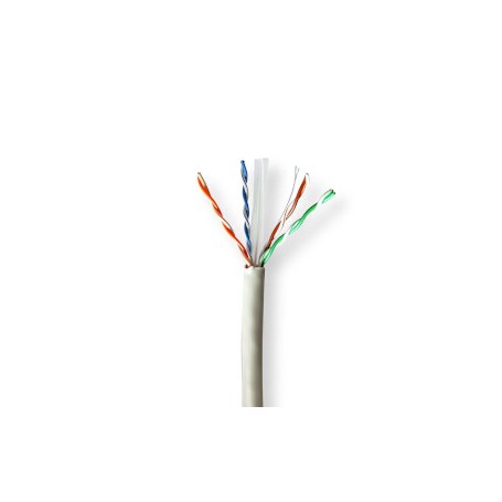 Cavo di rete Rotolo CAT6  Solido  U/UTP  Cavo di rame nudo  100mt Interno  LSZH