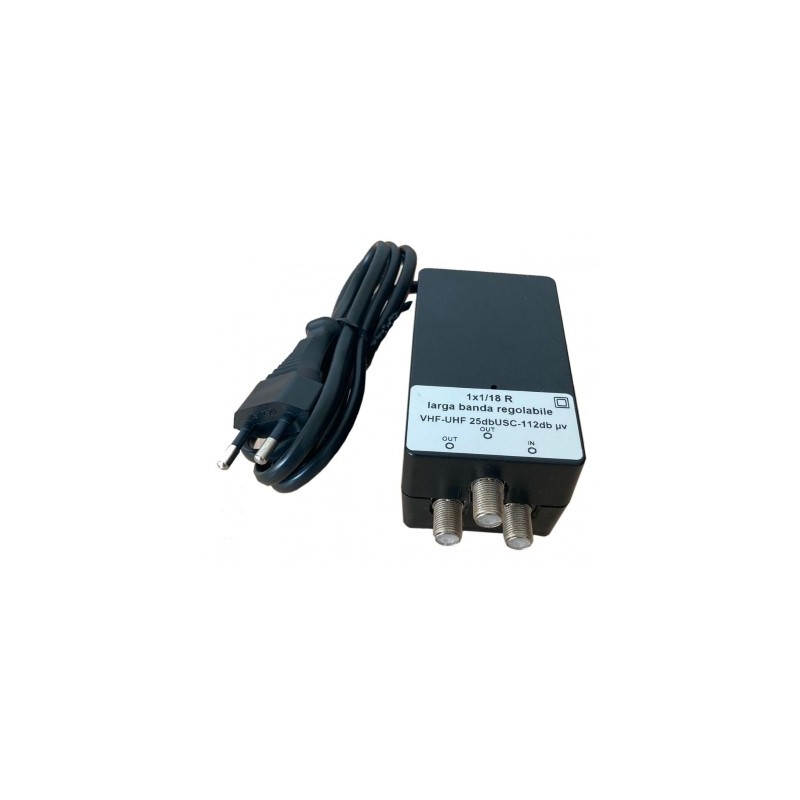 Amplificateur Antenne VHF UHF 4 Entrées HD4K 023714 – 38 DB, 12V – BV BIV BIII