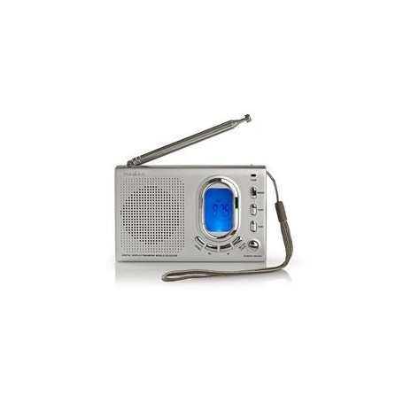 Radio Design Portatile  AM - FM - SW  Alimentazione a batteria e Alimentazione da rete  Digitale 1.5 W Uscita cuffie  Sveglia