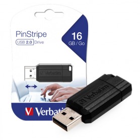 Verbatim PINSTRIPE 16B Flash Drive USB 2.0