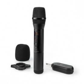 Set microfono wireless 20 Canali | 1 microfono Cardioide 70 Hz - 13 kHz 1000 Ohm -95 dB Controllo del Volume