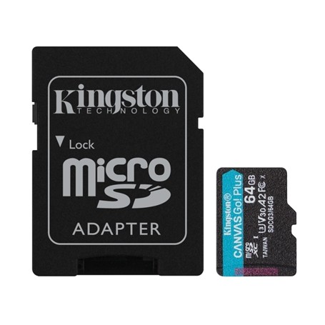 MICRO SECURE DIGITAL 64GB SDCG3-64GB CLASS10 U3 V30 + ADATTATORE