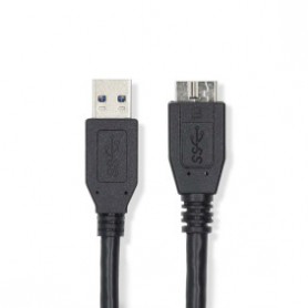 Cavo USB 3.2 Gen 1 USB-A Maschio-USB Micro-B maschio  5 Gbps  Placcato nickel 0.50 m