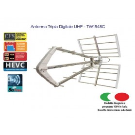 Antenna Tripla LTE sistema brevettato CFS 21-48 Filtro 5G