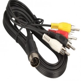 CAVO 4X RCA-SPINA DIN-SPINA 5-POLI 1,2M 2X470K