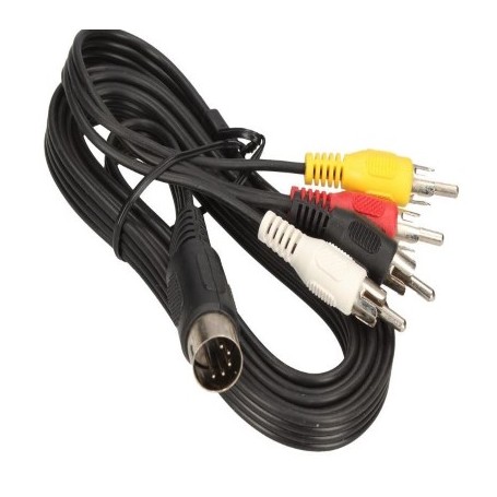 CAVO 4X RCA-SPINA DIN-SPINA 5-POLI 1,2M 2X470K