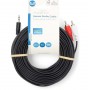 Cavo audio stereo 3,5 mm maschio 2x maschio RCA Placcato nickel 15.0 mt.
