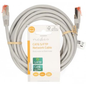 Cavo di rete CAT6 RJ45 maschio RJ45 maschio SF UTP 5.00 m Tondo Grigio