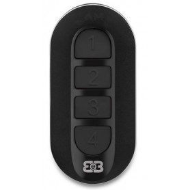 Radiocomando univ. 4ch x codici fissi e rolling code a 433Mhz e 868Mhz, nero, bluetooth integrato, 2 App x duplicazione