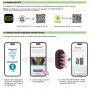 Radiocomando univ. 4ch  codici fissi e rolling code a 433Mhz e 868Mhz nero Bluetooth integrato App Android e Ios