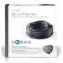 Cavo di sicurezza CCTV BNC - DC 10.0 m Tondo PVC Nero
