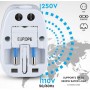 ADATTATORE UNIVERSALE DA VIAGGIO PER PRESE ELETTRICHE