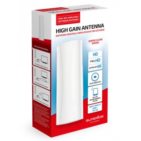 Antenna da esterno amplificata UHF FILTRO 5G