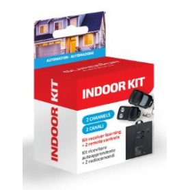 Kit Indoor da interno a due canali 433 MHz autoapprendente