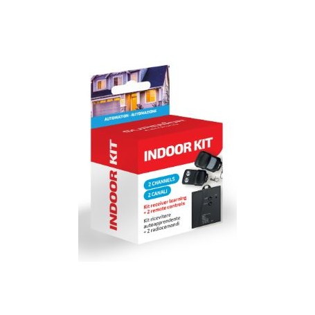 Kit Indoor da interno a due canali 433 MHz autoapprendente