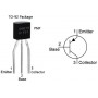 TRANSISTOR PNP 45V 0.1A TO 92