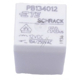 PB134012 12VDC 10A-250VAC RELAIS, 1 CONTATTO 2-1415030-1