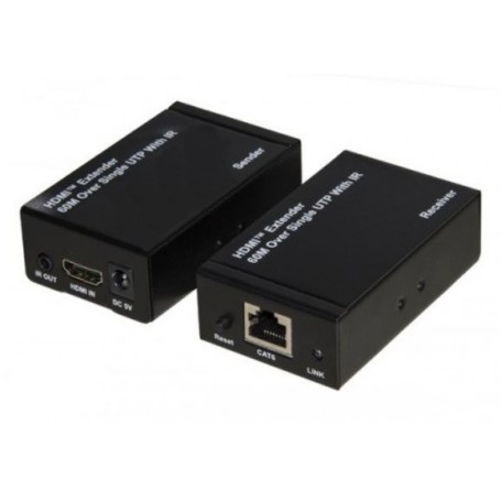 EXTENDER HDMI TRAMITE CAVO CAT5/6 FINO A 60 METRI FULL HD CON SENSORI INFRAROSSI PER TELECOMANDI