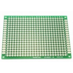 BASETTA VETRONITE 1.6mm MONO FACCIA 5 x 7cm 432 FORI PASSO 2.54mm