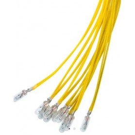 Lampadina subminiatura precablata, 1,1 W giallo 14 V DC 80 mA