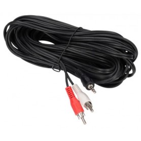 CAVO SPINA JACK 3,5MM 2 SPINA RCA 10M NERO