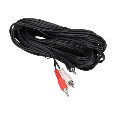 CAVO SPINA JACK 3,5MM 2 SPINA RCA 10M NERO