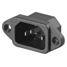 Presa AC a pannello IEC320 C14 corrente max. 250 V 10 A