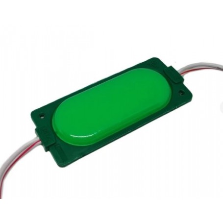 MODULO LED 12V 3W IP65 VERDE 85X35MM