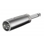 Adattatore XLR connettore jack AUX mono da 6,35 mm a connettore XLR