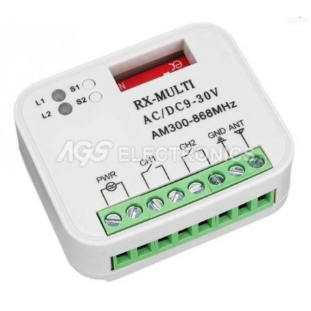RICEVITORE UNIVERSALE MULTIMARCA 300-868 mhz