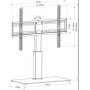 Supporto TV da pavimento 32-65 max 40kg vesa 600x400 rotante