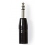 Adattatore XLR a 3 pin maschio 6,35 mm maschio Placcato nickel nero