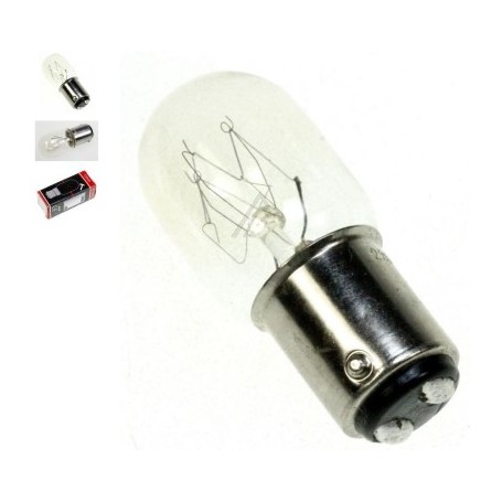 235V-15W LAMPADINA ATTACCO A BAIONETTA B15D 18X52mm