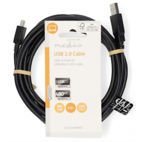 Cavo USB | USB 2.0 USB-A Maschio USB Mini-B 5 pin Maschio 480 Mbps Placcato nickel 3.00 m