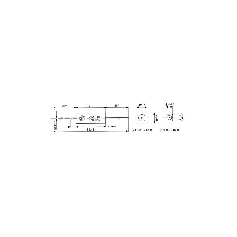 62R 62 Ohm 5% 10W resistenza ad alto carico resistenza filo cemento