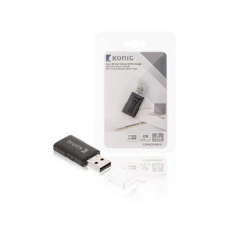ADATTATORE WIRELESS USB N300 2.4 GHz Wi-Fi