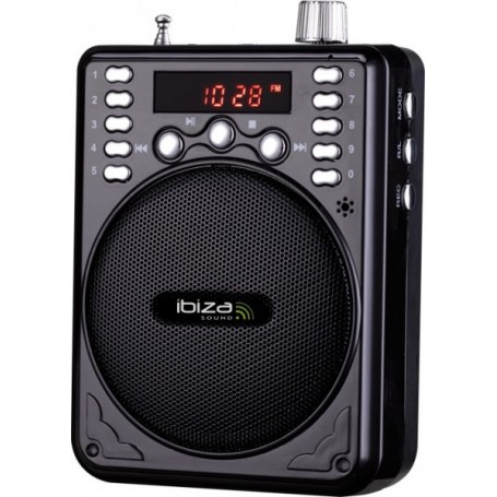 AMPLIFICATORE VOCALE PORTATILE CON PLAYER MP3 USB 15-6065